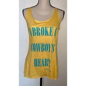 Yellow cowboy tank